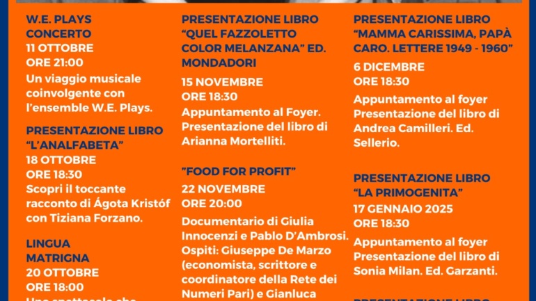 Stagione Teatro e Musica